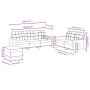 Set von Sofas mit Kissen 3 Stück roter roter Stoff von vidaXL, Sofas - Ref: Foro24-3201320, Preis: 567,11 €, Rabatt: %