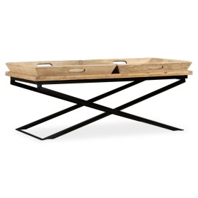 Mesa de centro de madera maciza de mango 110x55x42 cm de vidaXL, Mesas de centro - Ref: Foro24-244898, Precio: 240,25 €, Desc...