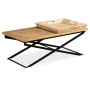 Solid mango wood coffee table 110x55x42 cm by vidaXL, Coffee table - Ref: Foro24-244898, Price: 240,25 €, Discount: %