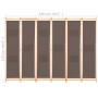 6-panel brown fabric room divider 240x170x4 cm by vidaXL, Room dividers - Ref: Foro24-248182, Price: 93,92 €, Discount: %