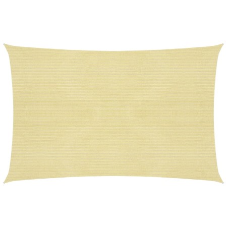 Toldo de vela beige HDPE 160 g/m² 3,5x5 m de vidaXL, Sombrillas - Ref: Foro24-311132, Precio: 44,66 €, Descuento: %