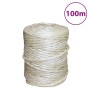 100% sisal rope 4 mm 100 m by vidaXL, Ropes and metal cords - Ref: Foro24-155009, Price: 20,11 €, Discount: %