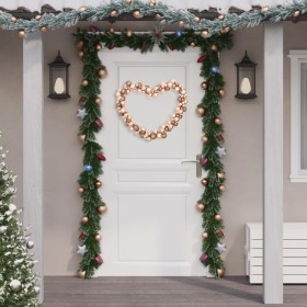 Rose gold polystyrene Christmas ball wreath 175 cm by vidaXL, Festive decorations - Ref: Foro24-356134, Price: 39,99 €, Disco...