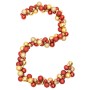 Red and gold polystyrene Christmas ball wreath 175 cm by vidaXL, Festive decorations - Ref: Foro24-356136, Price: 35,99 €, Di...