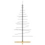 Árbol de Navidad metal negro con base de madera 150 cm de vidaXL, Arboles de navidad - Ref: Foro24-359604, Precio: 49,61 €, D...