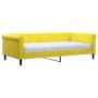 Sofa bed with yellow velvet mattress 100x200 cm by vidaXL, Beds and slatted bases - Ref: Foro24-3197759, Price: 364,03 €, Dis...