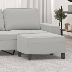 Light gray microfiber fabric footrest 70x55x41 cm by vidaXL, Ottomans - Ref: Foro24-349362, Price: 70,99 €, Discount: %