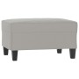 Light gray microfiber fabric footrest 70x55x41 cm by vidaXL, Ottomans - Ref: Foro24-349362, Price: 70,42 €, Discount: %