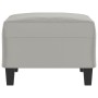 Light gray microfiber fabric footrest 70x55x41 cm by vidaXL, Ottomans - Ref: Foro24-349362, Price: 70,42 €, Discount: %