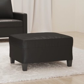 Reposapiés de cuero sintético negro 70x55x41 cm de vidaXL, Otomanas - Ref: Foro24-349355, Precio: 67,99 €, Descuento: %