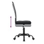 Silla de oficina tela de malla negra de vidaXL, Sillas de oficina - Ref: Foro24-353005, Precio: 72,35 €, Descuento: %