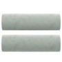 Cojines decorativos 2 uds terciopelo gris claro Ø15x50 cm de vidaXL, Cojines - Ref: Foro24-349509, Precio: 20,17 €, Descuento: %