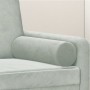 Decorative cushions 2 units light gray velvet Ø15x50 cm by vidaXL, Cushions - Ref: Foro24-349509, Price: 20,17 €, Discount: %