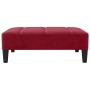 Reposapiés de terciopelo rojo vino tinto 78x56x32 cm de vidaXL, Otomanas - Ref: Foro24-337733, Precio: 77,56 €, Descuento: %