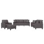 Set Sofas mit Kissen 4 Stück Kunstleder grau von vidaXL, Sofas - Ref: Foro24-3201355, Preis: 775,77 €, Rabatt: %