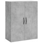 Aparador alto madera contrachapada gris hormigón 69,5x34x180 cm de vidaXL, Aparadores - Ref: Foro24-3198069, Precio: 156,95 €...