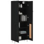 Tall black plywood sideboard 69.5x34x180 cm by vidaXL, Sideboards - Ref: Foro24-3198074, Price: 154,90 €, Discount: %