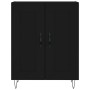 Tall black plywood sideboard 69.5x34x180 cm by vidaXL, Sideboards - Ref: Foro24-3198074, Price: 154,90 €, Discount: %