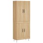 High oak-colored plywood sideboard 69.5x34x180 cm by vidaXL, Sideboards - Ref: Foro24-3198076, Price: 150,99 €, Discount: %