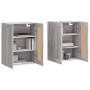 Armarios de pared 2 uds madera de ingeniería gris Sonoma de vidaXL, Aparadores - Ref: Foro24-3198055, Precio: 138,96 €, Descu...