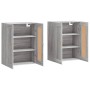 Armarios de pared 2 uds madera de ingeniería gris Sonoma de vidaXL, Aparadores - Ref: Foro24-3198055, Precio: 138,96 €, Descu...