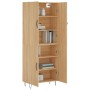 Aparador alto madera contrachapada color roble 69,5x34x180 cm de vidaXL, Aparadores - Ref: Foro24-3198060, Precio: 149,83 €, ...