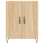 Aparador alto madera contrachapada color roble 69,5x34x180 cm de vidaXL, Aparadores - Ref: Foro24-3198060, Precio: 149,83 €, ...