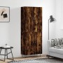 Aparador alto madera contrachapada roble ahumado 69,5x34x180 cm de vidaXL, Aparadores - Ref: Foro24-3198062, Precio: 149,70 €...