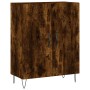 Aparador alto madera contrachapada roble ahumado 69,5x34x180 cm de vidaXL, Aparadores - Ref: Foro24-3198062, Precio: 149,70 €...