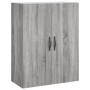 Aparador alto madera contrachapada gris sonoma 69,5x34x180 cm de vidaXL, Aparadores - Ref: Foro24-3198095, Precio: 163,99 €, ...