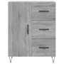 Aparador alto madera contrachapada gris sonoma 69,5x34x180 cm de vidaXL, Aparadores - Ref: Foro24-3198095, Precio: 163,99 €, ...