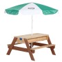 AXI Sand/Wasser-Picknicktisch mit Nick-Regenschirm von AXI, Grundwasserspiegel - Ref: Foro24-402226, Preis: 152,56 €, Rabatt: %