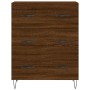 Tall brown oak plywood sideboard 69.5x34x180 cm by vidaXL, Sideboards - Ref: Foro24-3198088, Price: 166,73 €, Discount: %