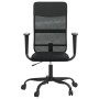 Silla de oficina altura ajustable tela malla y cuero PE negro de vidaXL, Sillas de oficina - Ref: Foro24-353013, Precio: 77,7...