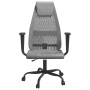 Silla de oficina altura ajustable tela malla y cuero PE gris de vidaXL, Sillas de oficina - Ref: Foro24-353024, Precio: 76,68...