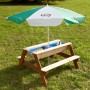 AXI Sand/Wasser-Picknicktisch mit Nick-Regenschirm von AXI, Grundwasserspiegel - Ref: Foro24-402226, Preis: 152,56 €, Rabatt: %