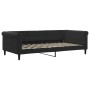 Sofá cama nido con cajones terciopelo negro 100x200 cm de vidaXL, Camas y somieres - Ref: Foro24-3197854, Precio: 492,32 €, D...