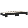 Sofá cama nido con cajones terciopelo negro 100x200 cm de vidaXL, Camas y somieres - Ref: Foro24-3197854, Precio: 492,32 €, D...