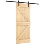 Sliding door with solid pine wood fittings 85x210 cm by vidaXL, Doors - Ref: Foro24-3202984, Price: 183,62 €, Discount: %