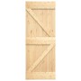 Puerta corredera con herrajes madera maciza de pino 85x210 cm de vidaXL, Puertas - Ref: Foro24-3202984, Precio: 183,62 €, Des...