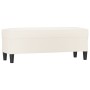 Cream synthetic leather bench 100x35x41 cm by vidaXL, Banks - Ref: Foro24-349416, Price: 70,65 €, Discount: %