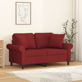 Cojines decorativos 2 uds tela rojo tinto 40x40 cm de vidaXL, Cojines - Ref: Foro24-349477, Precio: 16,99 €, Descuento: %