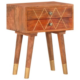 Solid mango wood bedside table 43x30x58 cm by vidaXL, Nightstands - Ref: Foro24-285853, Price: 91,26 €, Discount: %