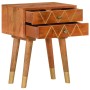 Solid mango wood bedside table 43x30x58 cm by vidaXL, Nightstands - Ref: Foro24-285853, Price: 91,26 €, Discount: %