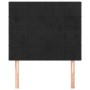 Headboards 2 units of black velvet 100x5x78/88 cm by vidaXL, Headboards and footboards - Ref: Foro24-3116376, Price: 67,99 €,...