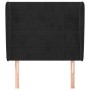 Headboard with black velvet ears 103x23x118/128 cm by vidaXL, Headboards and footboards - Ref: Foro24-3118000, Price: 78,34 €...