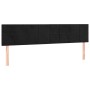 Black velvet headboard with LED 200x5x78/88 cm by vidaXL, Headboards and footboards - Ref: Foro24-3121680, Price: 73,66 €, Di...