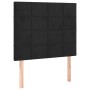 Black velvet headboard with LED lights 100x5x118/128 cm by vidaXL, Headboards and footboards - Ref: Foro24-3122468, Price: 75...