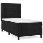 Cama box spring con colchón terciopelo negro 100x200 cm de vidaXL, Camas y somieres - Ref: Foro24-3129197, Precio: 374,45 €, ...