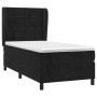 Cama box spring con colchón terciopelo negro 100x200 cm de vidaXL, Camas y somieres - Ref: Foro24-3129197, Precio: 374,45 €, ...